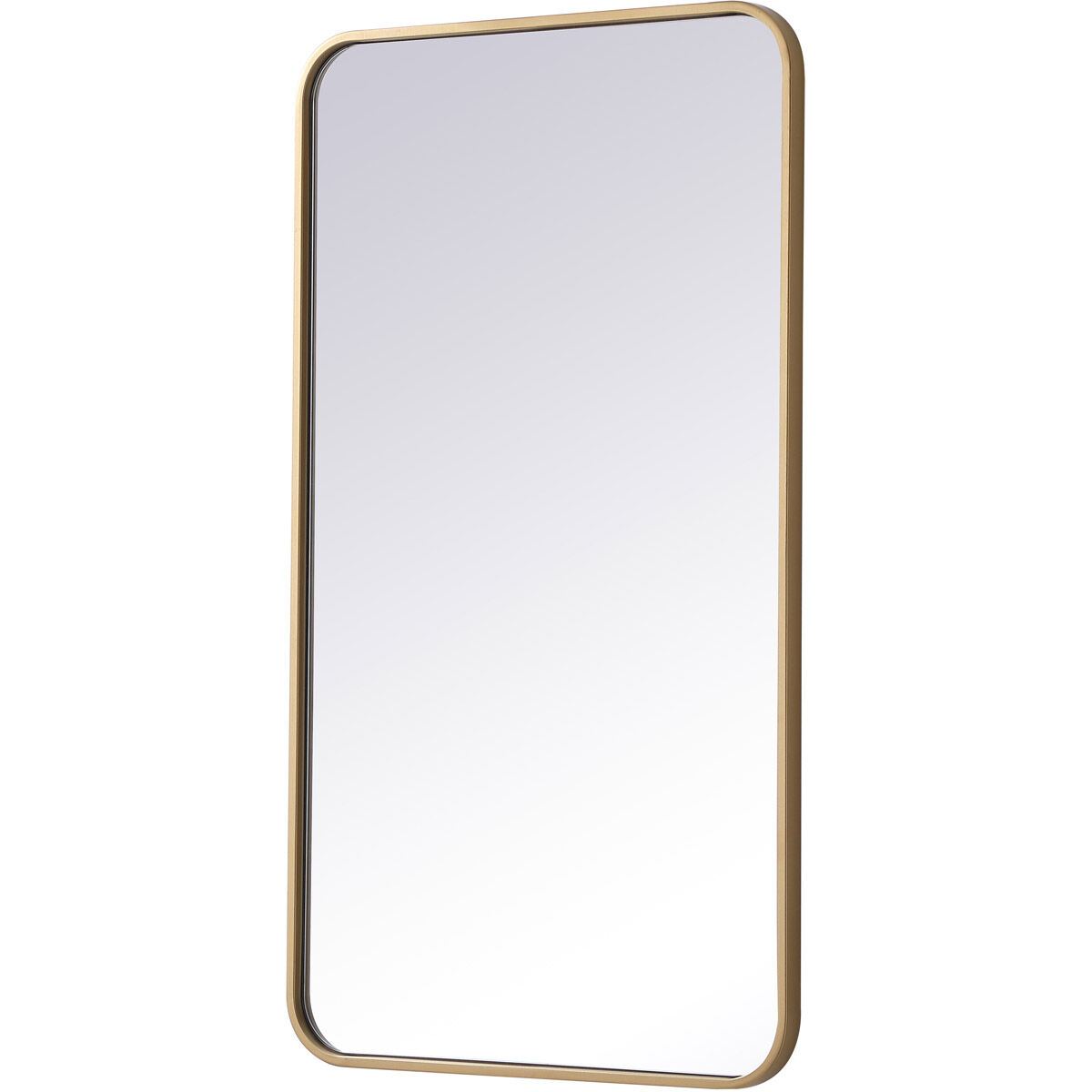 Evermore 36 X 20 inch Brass Mirror