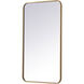 Evermore 36 X 20 inch Brass Mirror