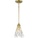 Flora Grace 1 Light 7 inch Champagne Gold Mini Pendant Ceiling Light