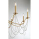 Mariposa 10 Light 60 inch Warm Brass Chandelier Ceiling Light