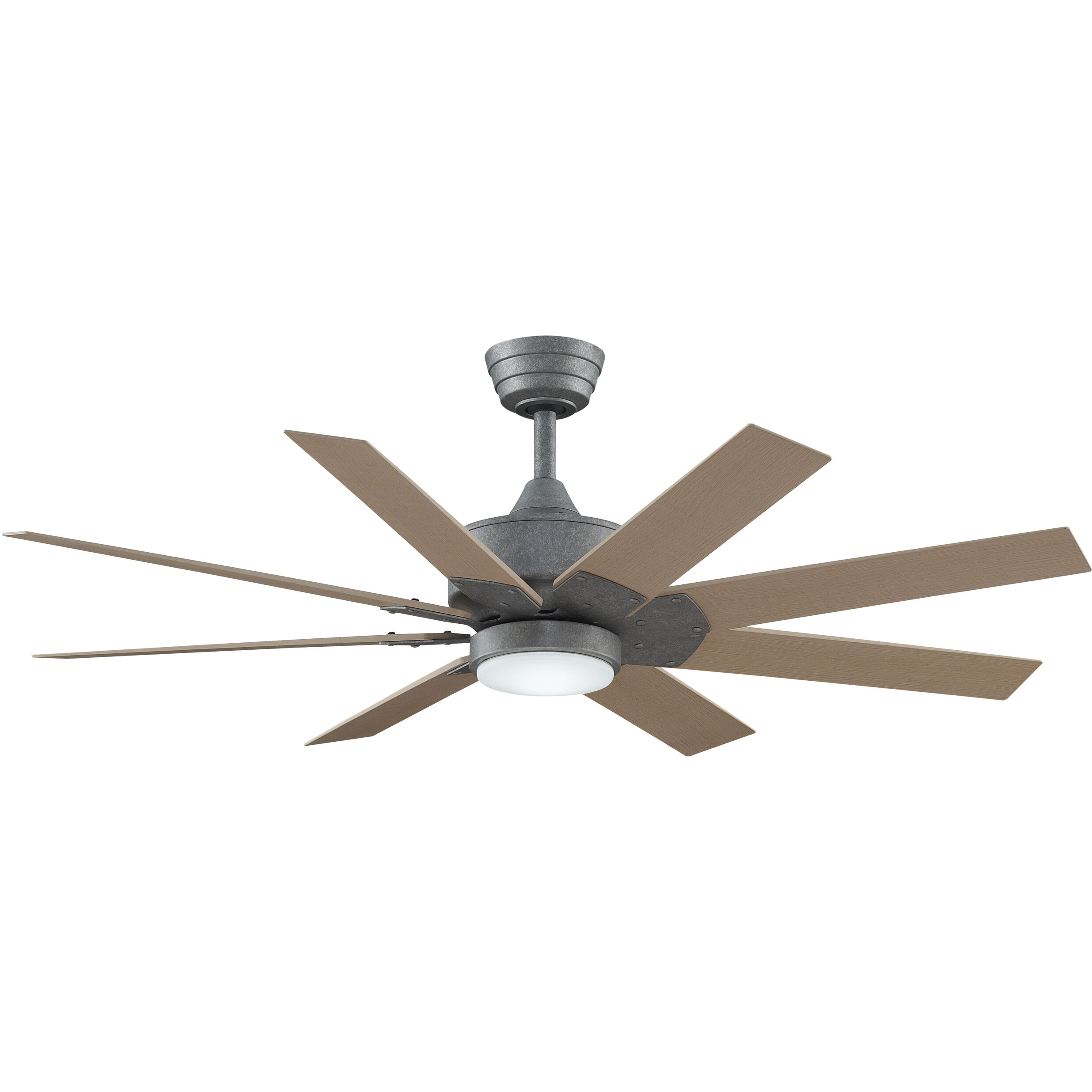 Levon Custom 1 Light Galvanized Fan Light Kit