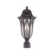 Milano 3 Light 20 inch Oil Rubbed Bronze Exterior Post Mount Light