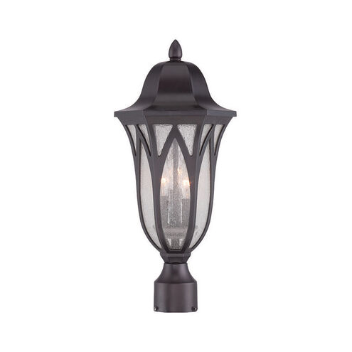 Milano 3 Light 20 inch Oil Rubbed Bronze Exterior Post Mount Light