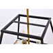 Declan 4 Light 16 inch Black and Brass Pendant Ceiling Light