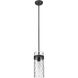 Fontaine 1 Light 6.5 inch Matte Black Pendant Ceiling Light