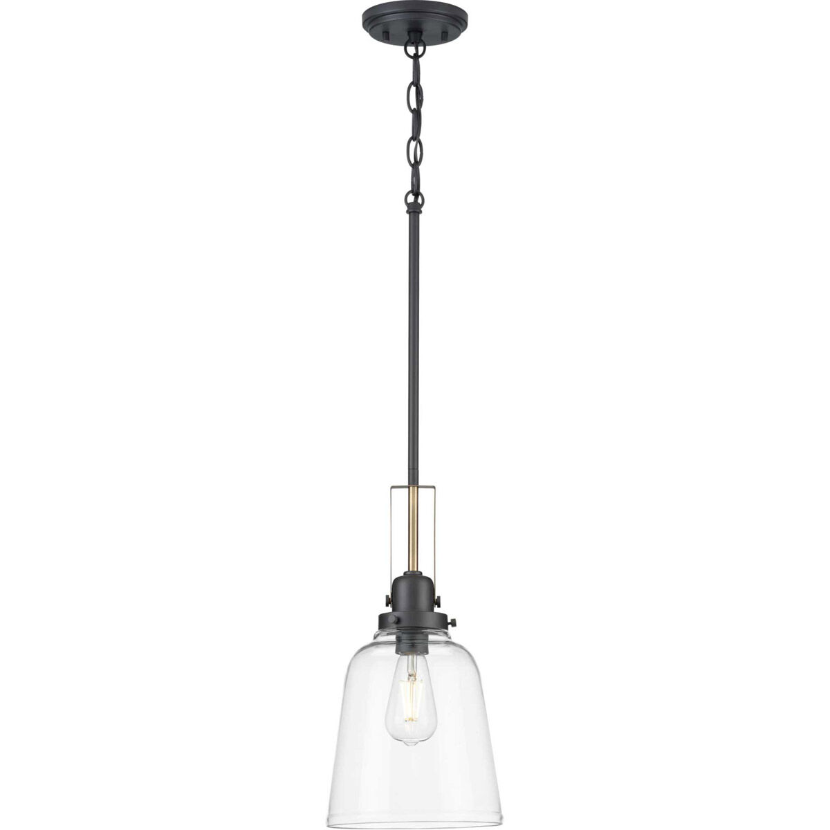 Rushton 1 Light 9 inch Graphite Pendant Ceiling Light