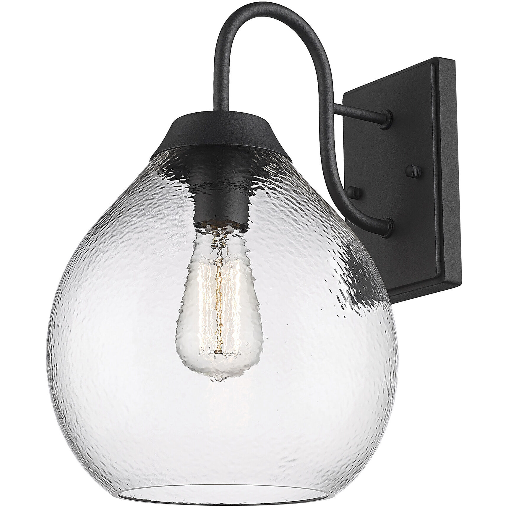 Ariella 1 Light 14.75 inch Natural Black Outdoor Wall