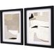 Geometrics Collection Beige Framed Art