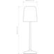 Ella 17.8 inch Matte Black Interior Table Light Portable Light