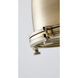 Canada 1 Light 24 inch Brass Single Pendant Lighting Ceiling Light, Satin Gold Metal