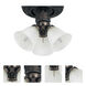 San Gabriel 3 Light Incandescent Oil Rubbed Bronze Ceiling Fan Light Kit