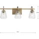 Martenne 3 Light 24 inch Aged Bronze Bathroom Vanity Light Wall Light