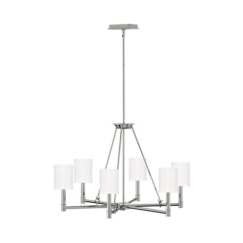 Buchanan 6 Light 28 inch Polished Nickel Chandelier Ceiling Light