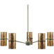 Hill Country 10 Light Antique Green and Copper Patina Chandelier Ceiling Light