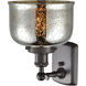 Ballston Bell LED 8 inch Oil Rubbed Bronze Sconce Wall Light in Silver Plated Mercury Glass