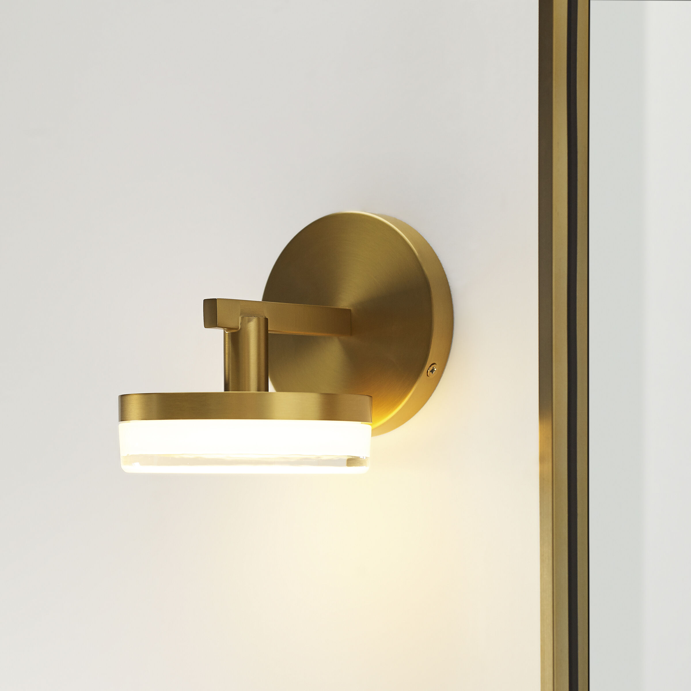 Sean Lavin Khan Sconce Wall Light in Burnished Brass