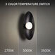 Glamour 1 Light Black Wall Sconce Wall Light in 3500K