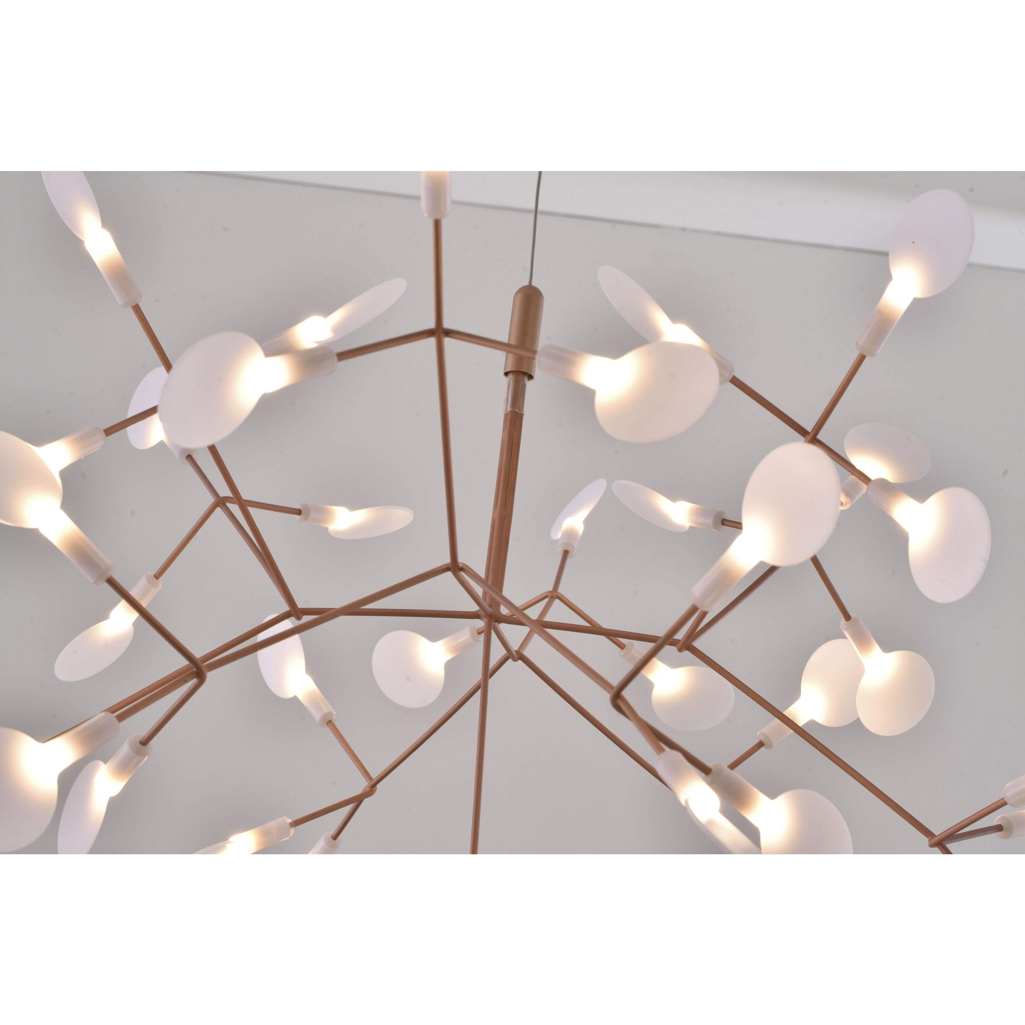 Canada LED 29.5 inch Matte Copper Chandelier Ceiling Light