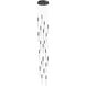 Main St. LED 22 inch Black Multi Port Pendant Ceiling Light