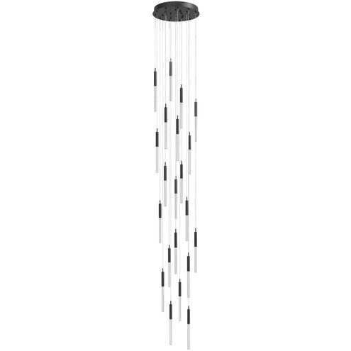 Main St. LED 22 inch Black Multi Port Pendant Ceiling Light