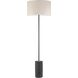 Felicity 55 inch 100.00 watt Matte Black with Beige Decorative Floor Lamp Portable Light