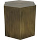 Aria B 20 X 20 inch Aged Brass Side Table