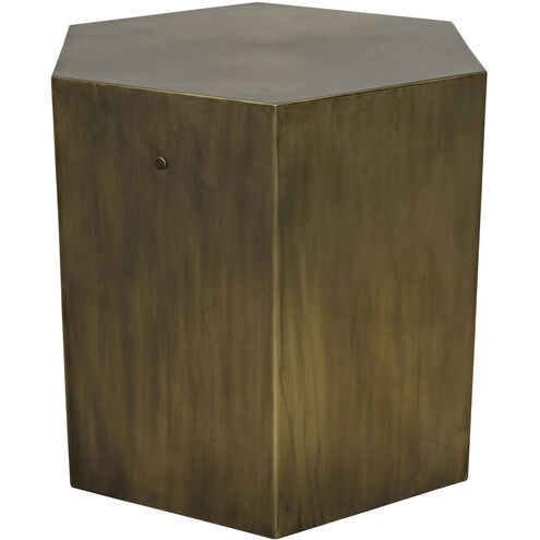 Aria B 20 X 20 inch Aged Brass Side Table