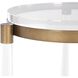 Pereira 24.88 X 13.13 inch Bronze and Clear Acrylic Accent Table