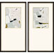 Zen Interactions Gray and Blue and Green and Multi Framed Art