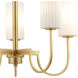 Town and Country 5 Light 27 inch Satin Brass Chandelier Ceiling Light