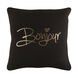 Glyph 18 X 18 inch Black Pillow Cover, Square