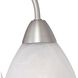 Tia 3 Light 17.75 inch Matte Nickel with White Chandelier Ceiling Light