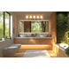 Henri 5 Light 42 inch Chrome Bathroom Vanity Wall Light