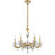 Signature Napoli 6 Light 28.1 inch Heirloom Gold Chandelier Ceiling Light, Schonbek Signature