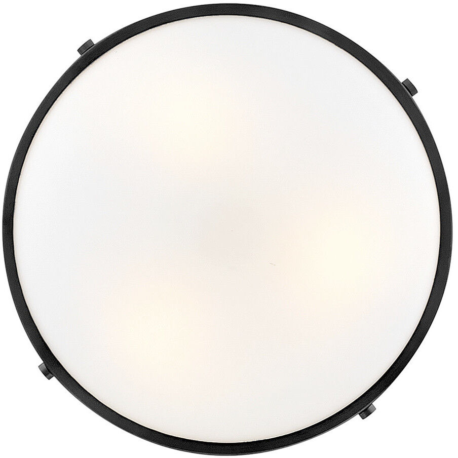 Gus 3 Light 14.5 inch Black Semi-Flush Mount Ceiling Light, Medium