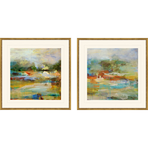 Waterside Collection Blue Framed Art