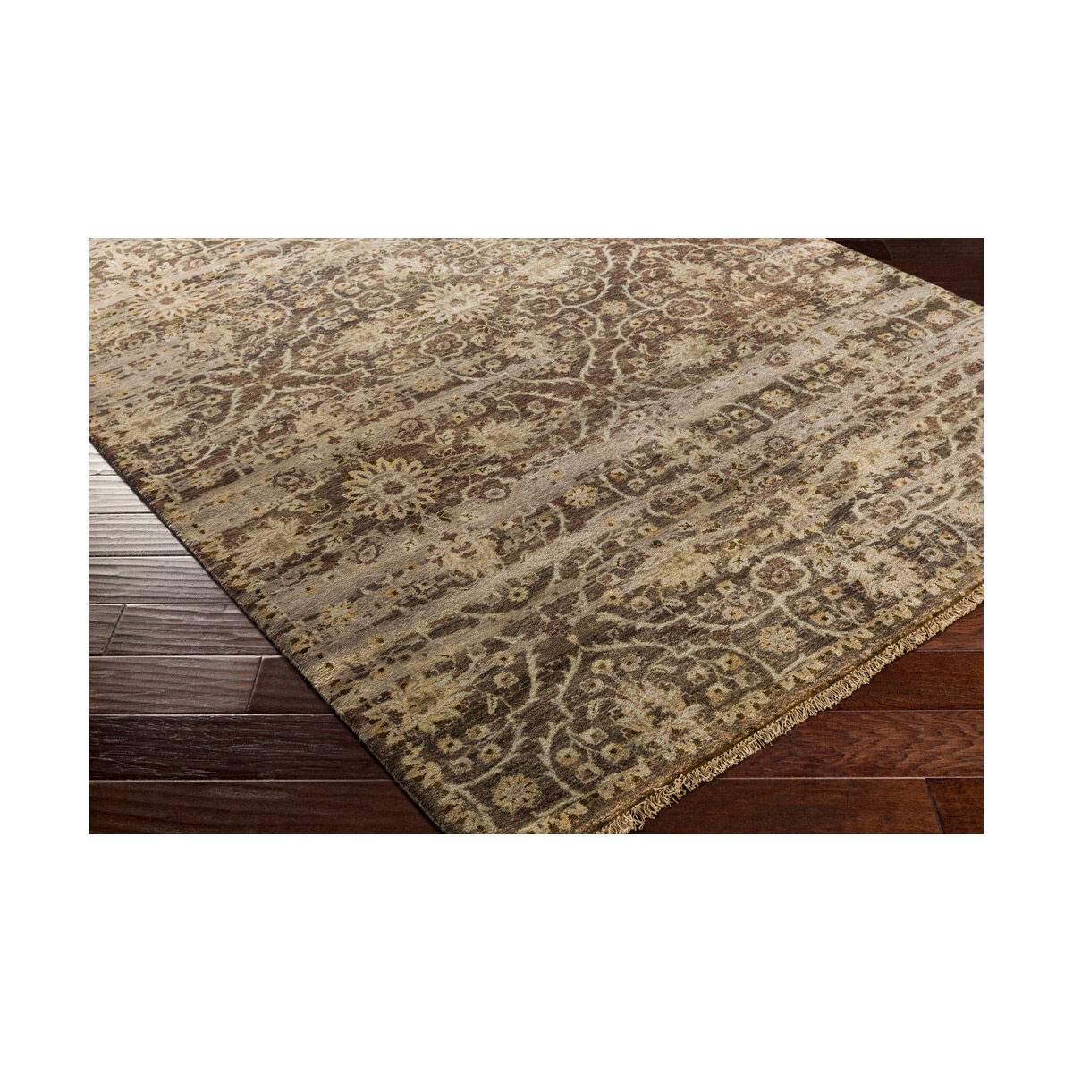 Empress 168 X 120 inch Dark Brown/Camel/Taupe/Ivory Rugs