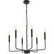 Willa 6 Light 26 inch Black Pendant Ceiling Light