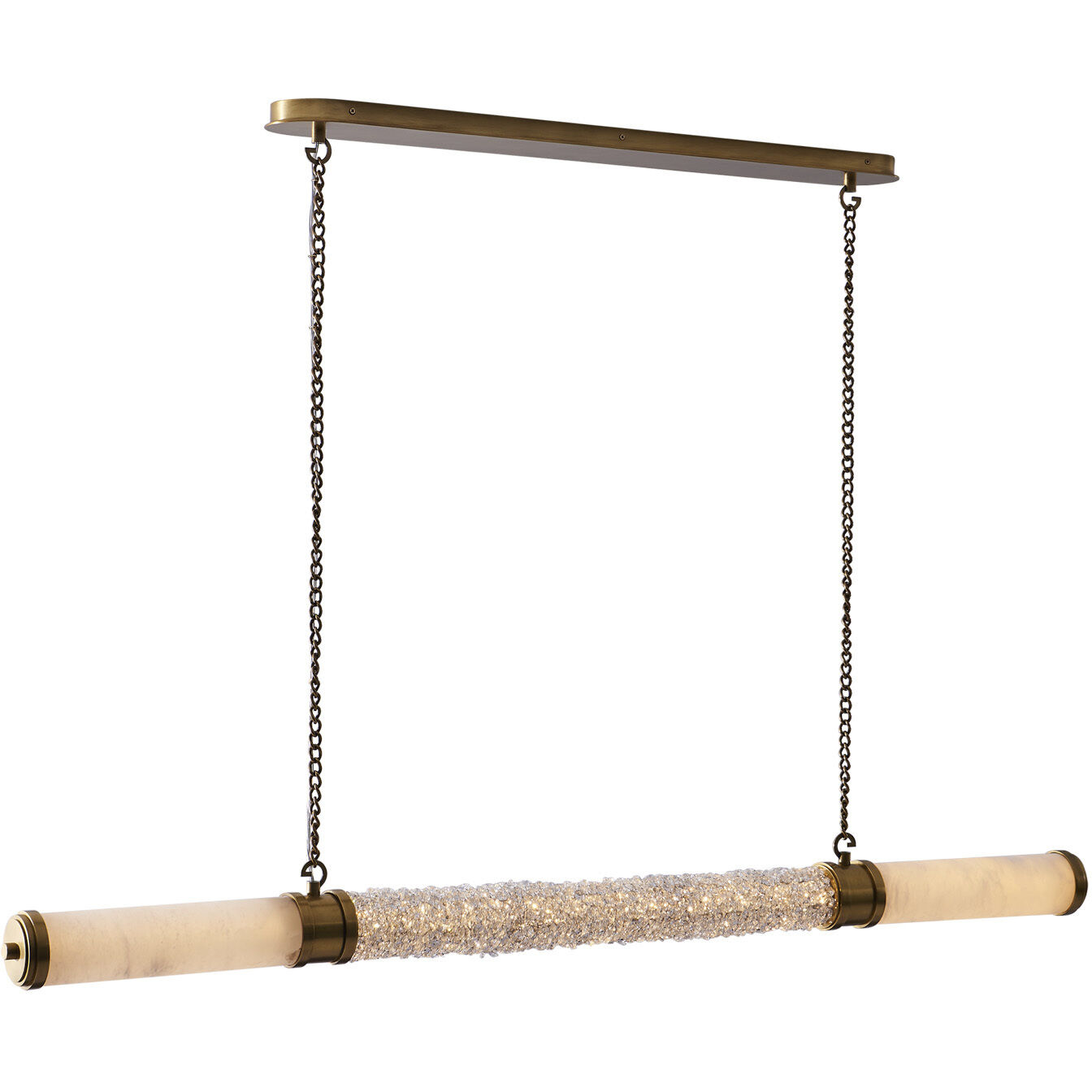 Tubo Island Light Ceiling Light in True Brass