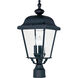 Builder Cast 3 Light 21.25 inch Black Outdoor Pole/Post Mount