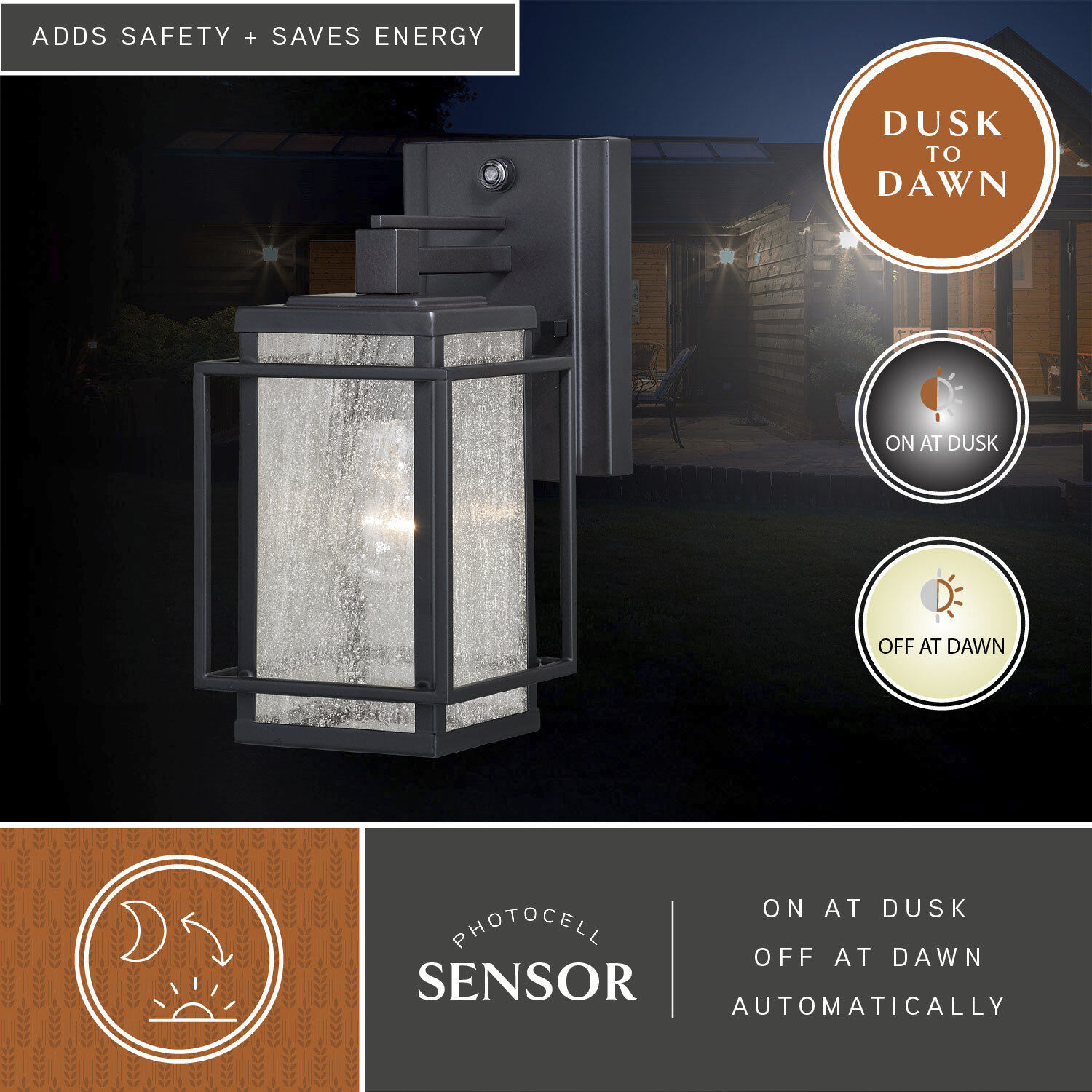 Hyde Park LED 11 inch Espresso Bronze Outdoor Wall