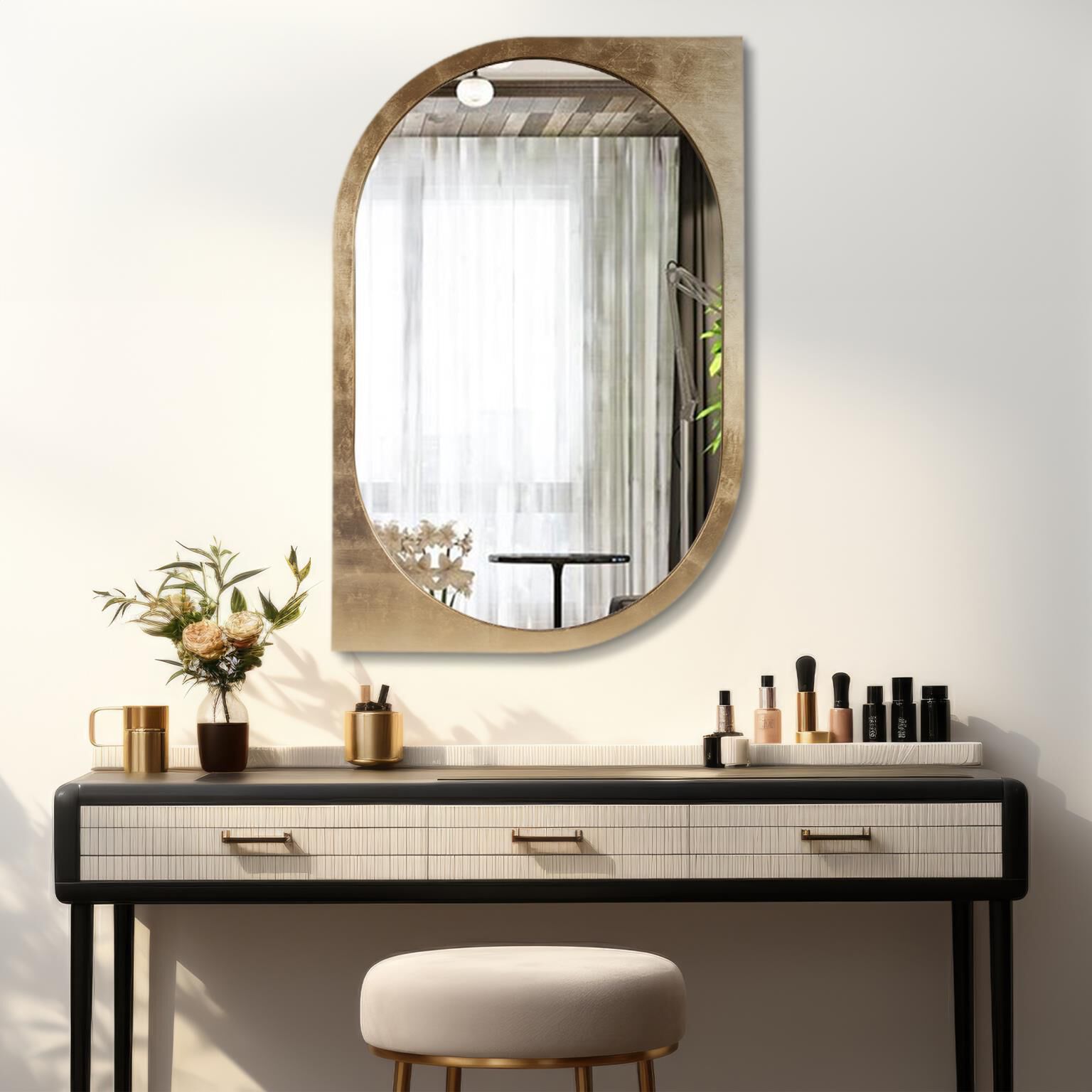 Golden Klimt 48 X 31.5 inch Gold Leaf Mirror