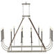 Hill Country 14 Light Antique White and Darkened Copper Chandelier Ceiling Light