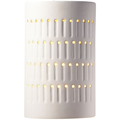 Ambiance Cactus Cylinder 1 Light 9.25 inch Bisque Outdoor Wall Sconce in Incandescent, Small