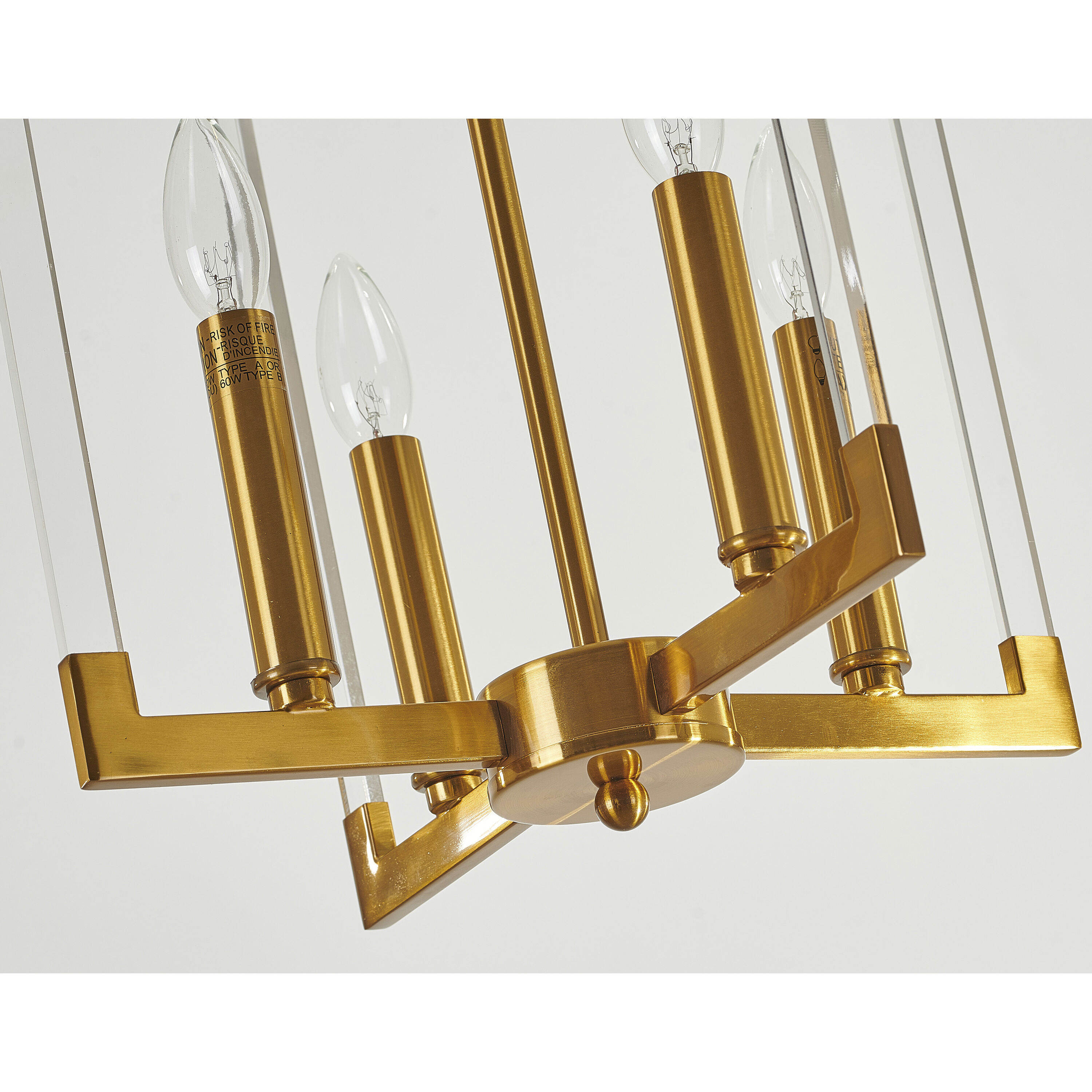 Canada 4 Light 12 inch Bronzed Chandelier Ceiling Light