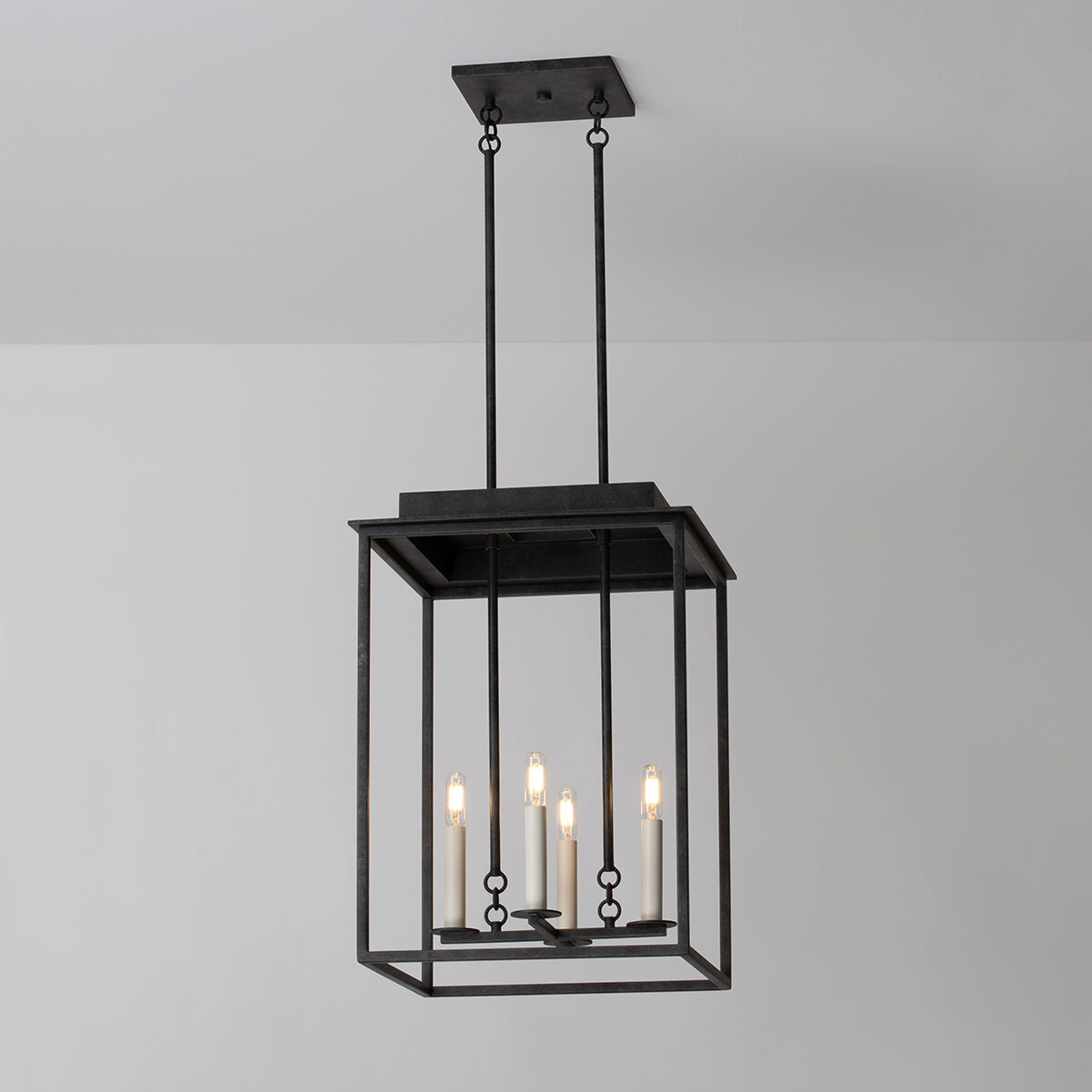 Hart 4 Light 16.25 inch French Iron Lantern Ceiling Light