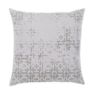 Francis 20 X 20 inch Light Gray Pillow Cover, Square