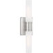 Keaton 2 Light 5 inch Brushed Nickel Bath Vanity Wall Light