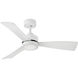Coastal Elements Iver 44 inch Matte White Smart Fan