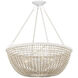 Wychwood 6 Light 32 inch Sugar White Chandelier Ceiling Light